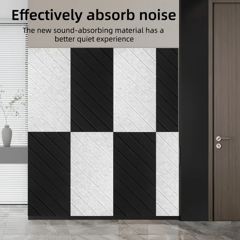 60X30CM Large Soundproof Felt Wall Tiles Cork Pin Bulletin Board Sound-absorbing Acoustic Wall Panel Decorative for Home Decor