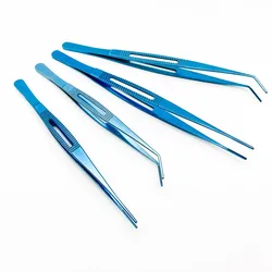 Vascular Tweezers Pliers Flat Handle Cardiac Dissecting Forceps Titanium Damage-free Surgical Forceps