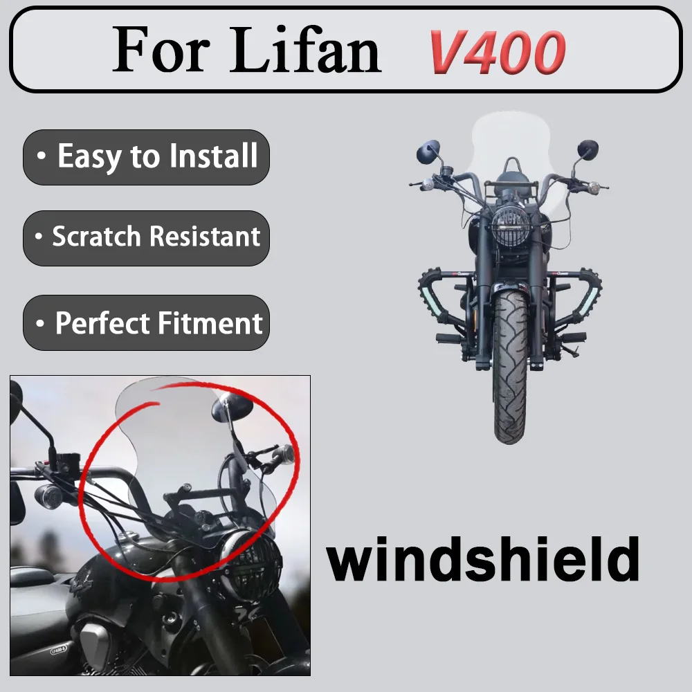 For Lifan V400 front windshield windshield wind deflector modified navigation mobile phone holder extension rod