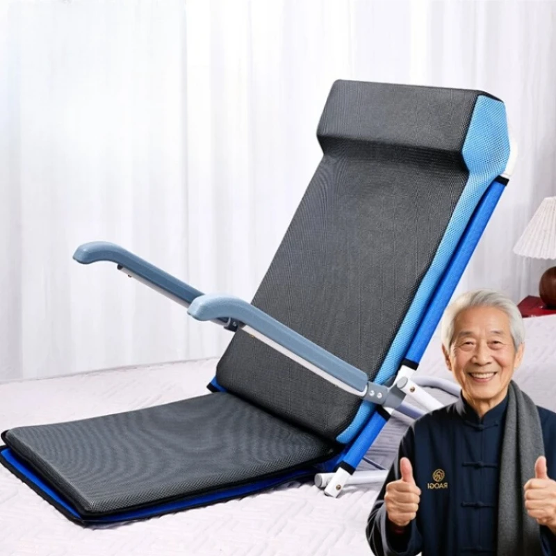 

Adjustable Folding Bed Backrest, Breathable Sitting Support for Elderly & Bedridden, Portable Reading Pillow for Home Care