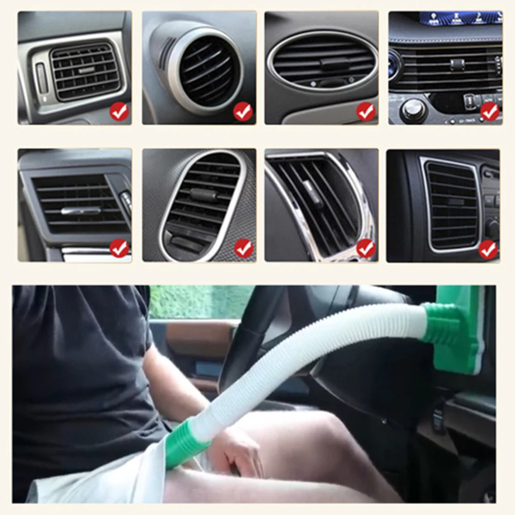 

Portable AC Extension Tube Wear Resist Air Vent Extension Pipe Elastic Vehicle Directs Cool Tube for Car Cooler Accessories