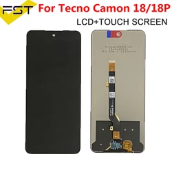 For Tecno Camon 18 CH6n LCD Display Touch Screen Digitizer For Tecno Camon 18P CH7n LCD Camon 18T 18i 18 Premier LCD Sensor