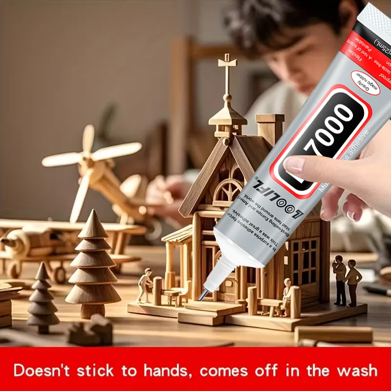 Colla B7000 trasparente con punta precisa, colla per unghie con strass, colla artigianale, super colla, colla per scarpe, colla per stoffa, colla per gioielli.