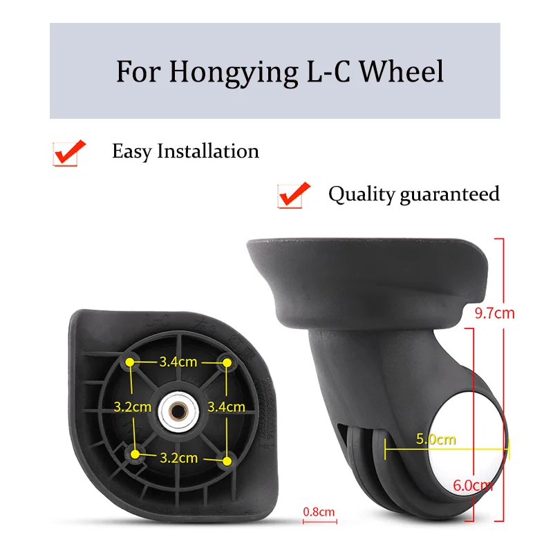 

Suitable For Hongying L-C Universal Wheel Trolley Case Wheel Replacement Luggage Pulley Sliding Casters wear-resistant Repair