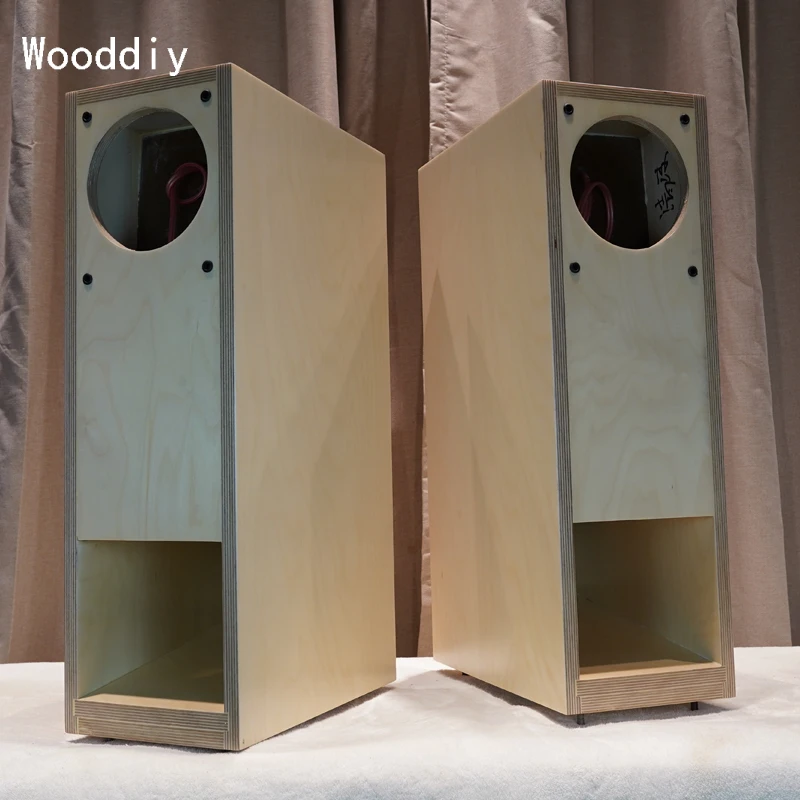 Wooddiy 5/6.5 Inch One Pair Speaker Empty Cabinet Fostex Fe126en Louderspeaker Shell Floor Box Labyrinth Full-range One-way