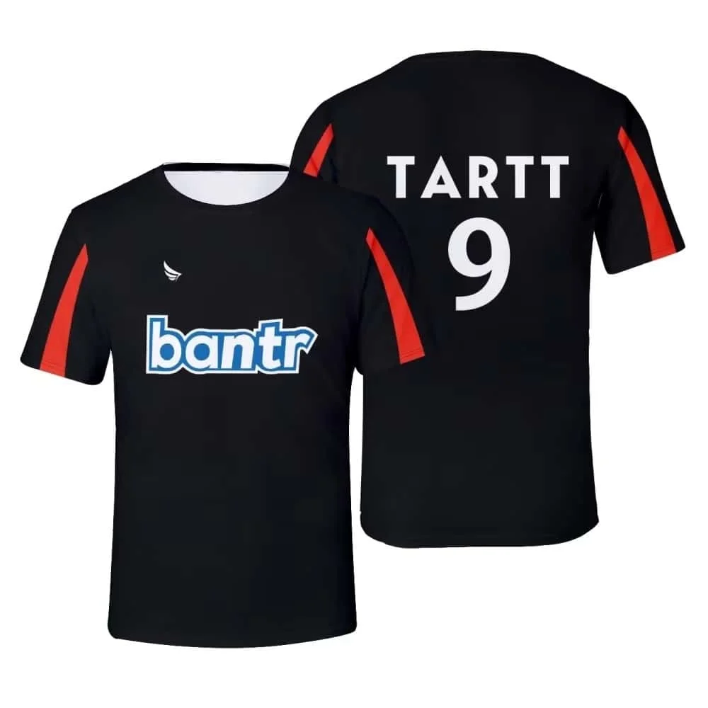 Ted Lasso Bantr Black Training Soccer Jersey Parent-child Matching Tshirt Men Women Children Football Short Sleeve Sports Tee