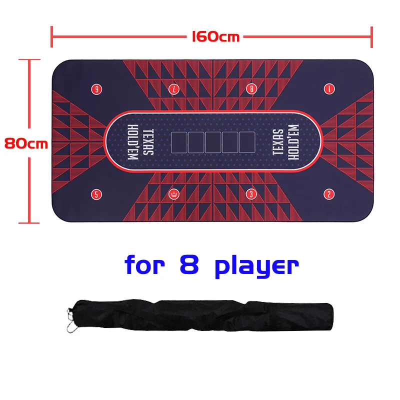 

Прочная резиновая настольная подставка для домашней настольной игры, 160*80 см, 8 игроков