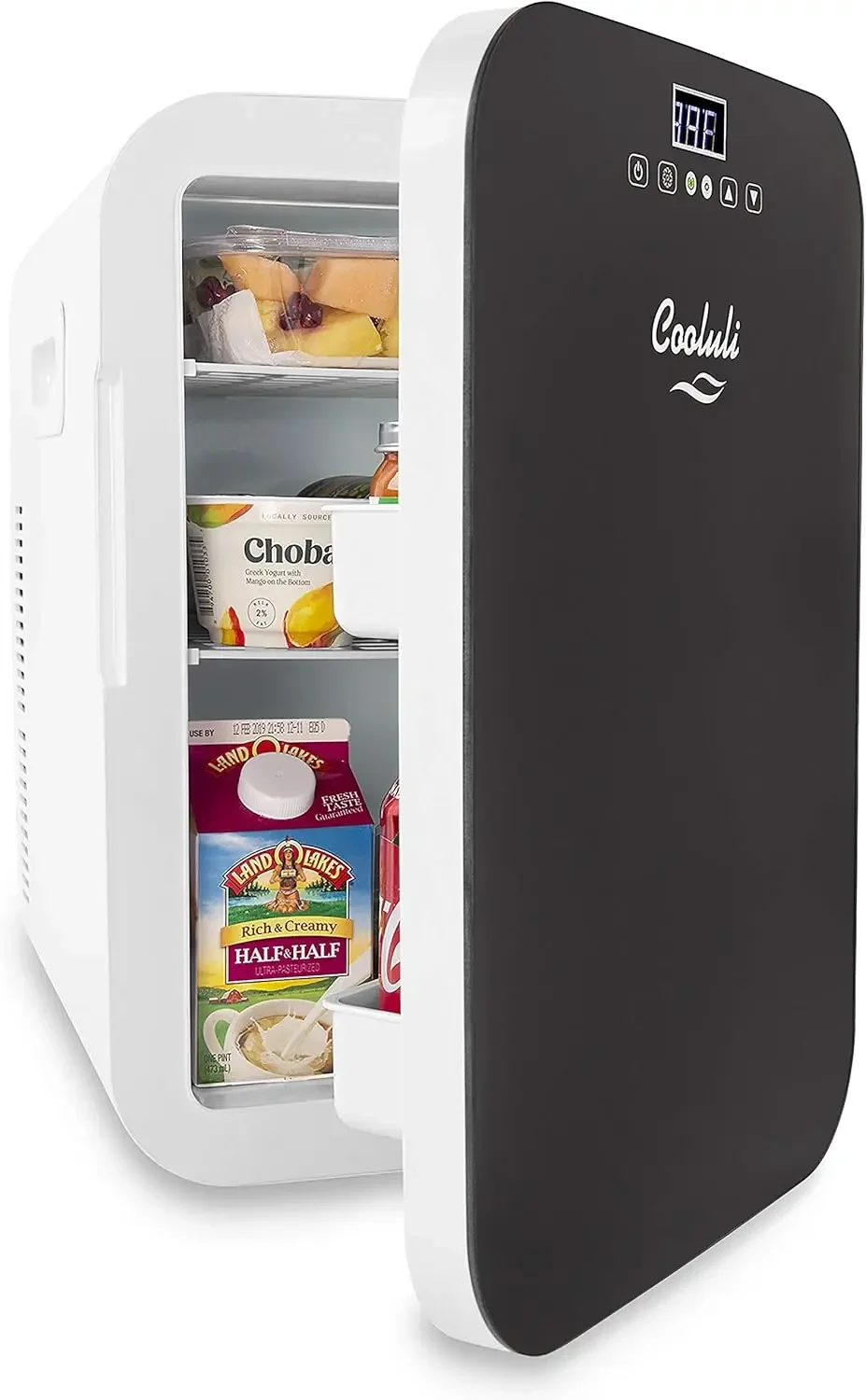 20 Liter Mini Fridge with Temperature Control - Black