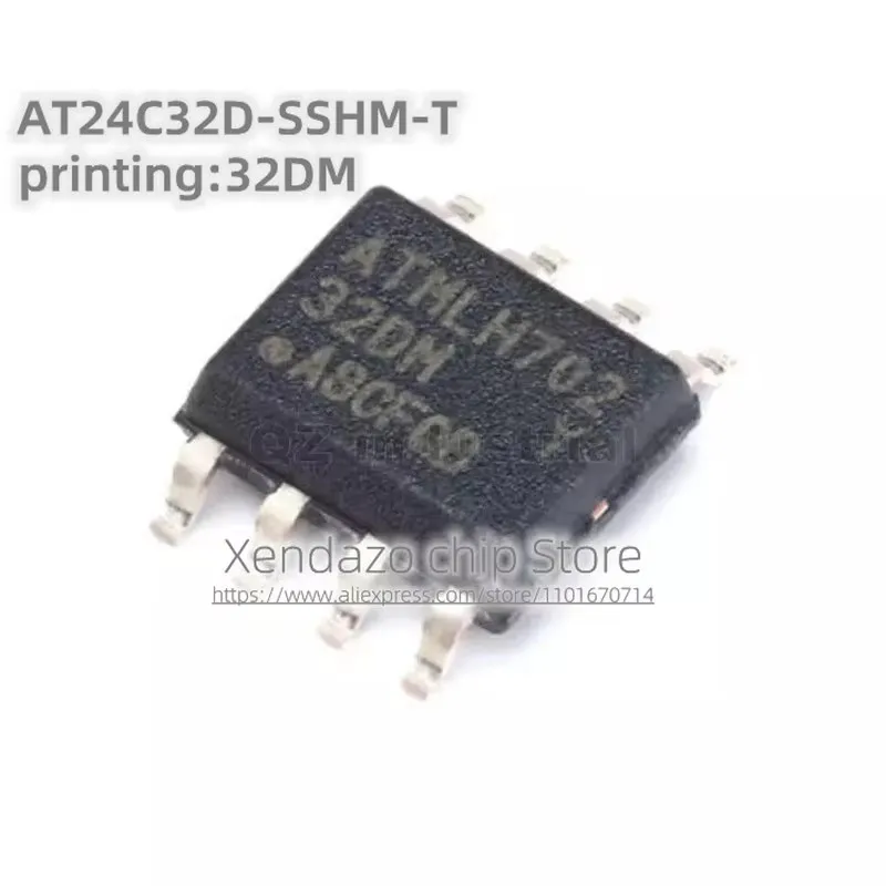 5pcs/lot AT24C32D-SSHM-T AT24C32D Silk screen printing 32DM SOP-8 package Original genuine Memory chip