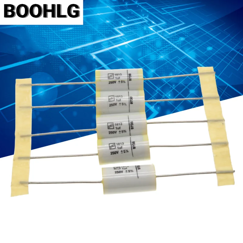 5PCS Original VISHAY ERO MKT1813 1UF 250V 10X18MM Axial Suppression Film Capacitor 105 250V 5% HiFi Audio MKT 1813 10