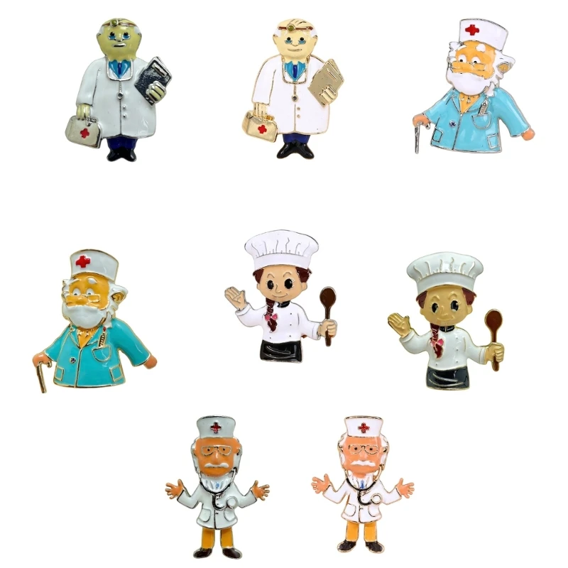 A52E Einzigartige Cartoon-Design-Legierungsbrosche, tragbar und bequem für lässige Outfits – Detail 1