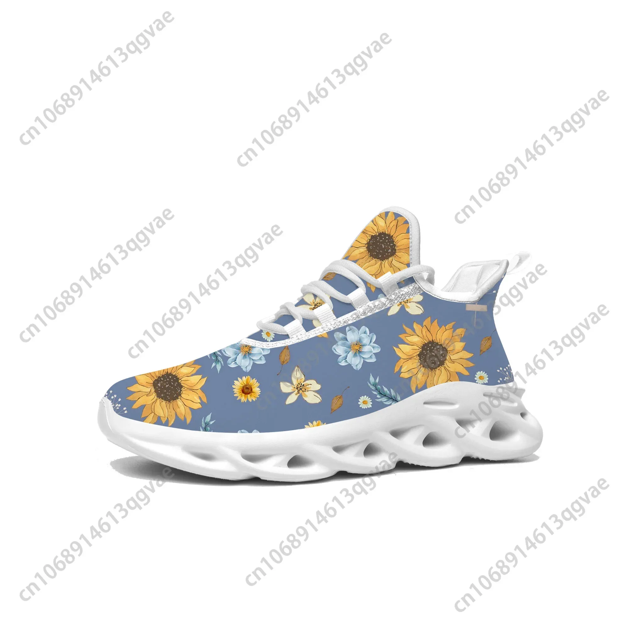 

Sunflower Yellow Flower Flats Sneakers Mens Womens Sports Running High Quality Sneaker Lace Up Mesh Footwear Tailor-made Shoe