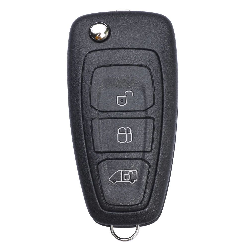 KEYECU for Ford Transit Custom Tourneo Custom 2012-2016 Flip Remote Key Fob 2C53435329 BK2T-15K601-AA AB AC 433MHz 43+Chip