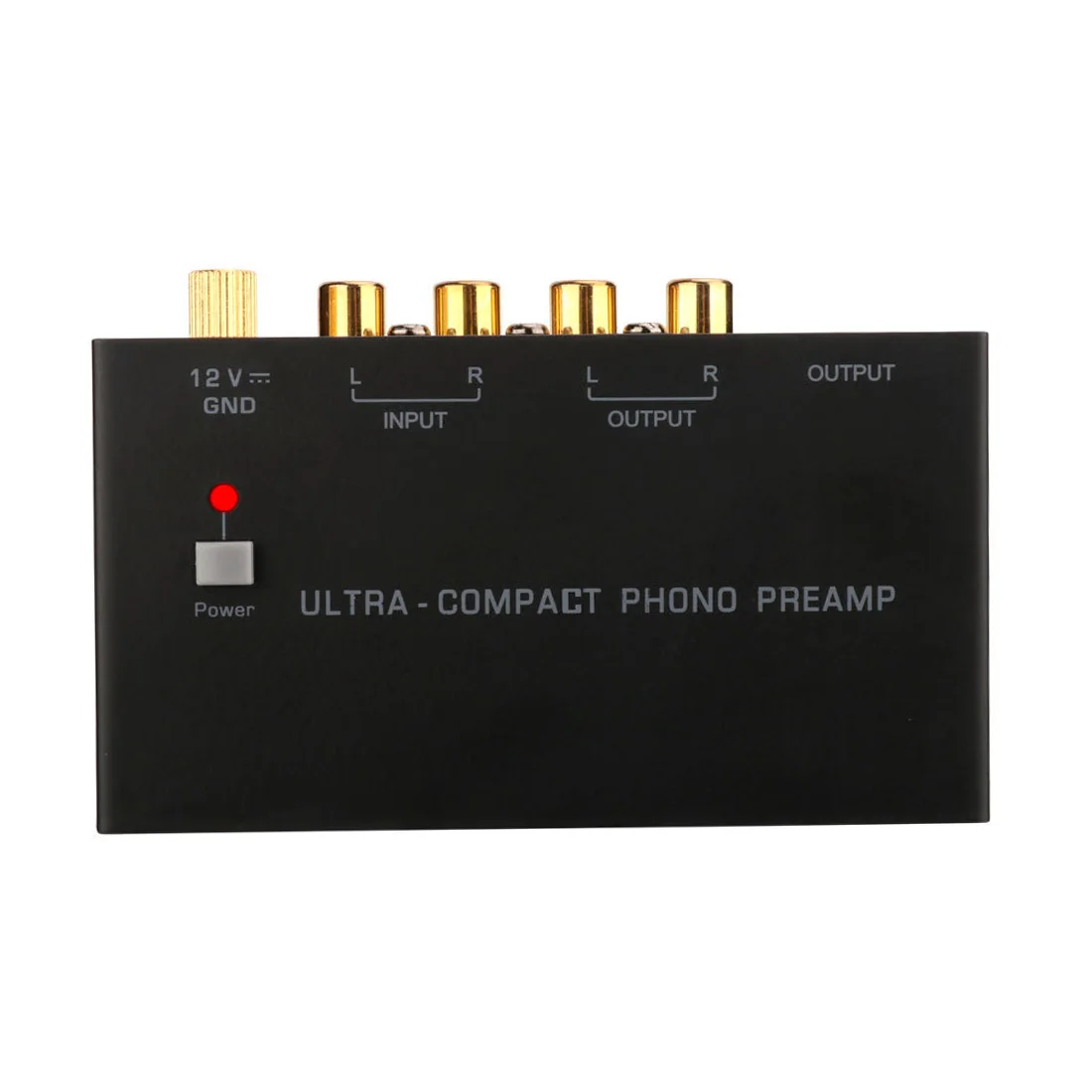 Ultra-Compact Phono Preamp Turntable Phonograph Preamplifier Mini Stereo Audio HiFi with RCA Interfaces, EU