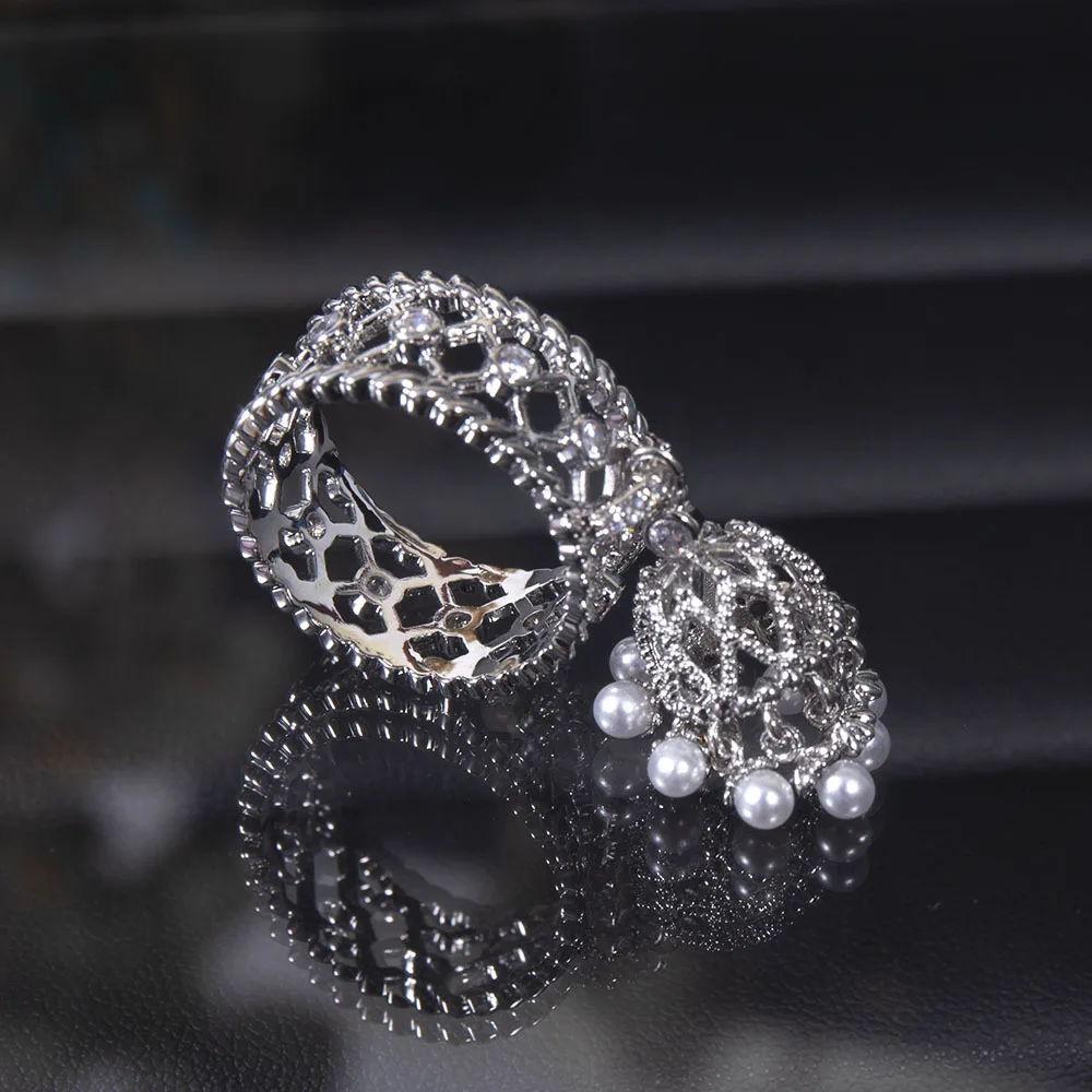 Shiny Tassel pearl  Rings For Women Luxury Quality Jewelry Accessories News Trends 2023 wedding bridal jewelry luxury woman ring