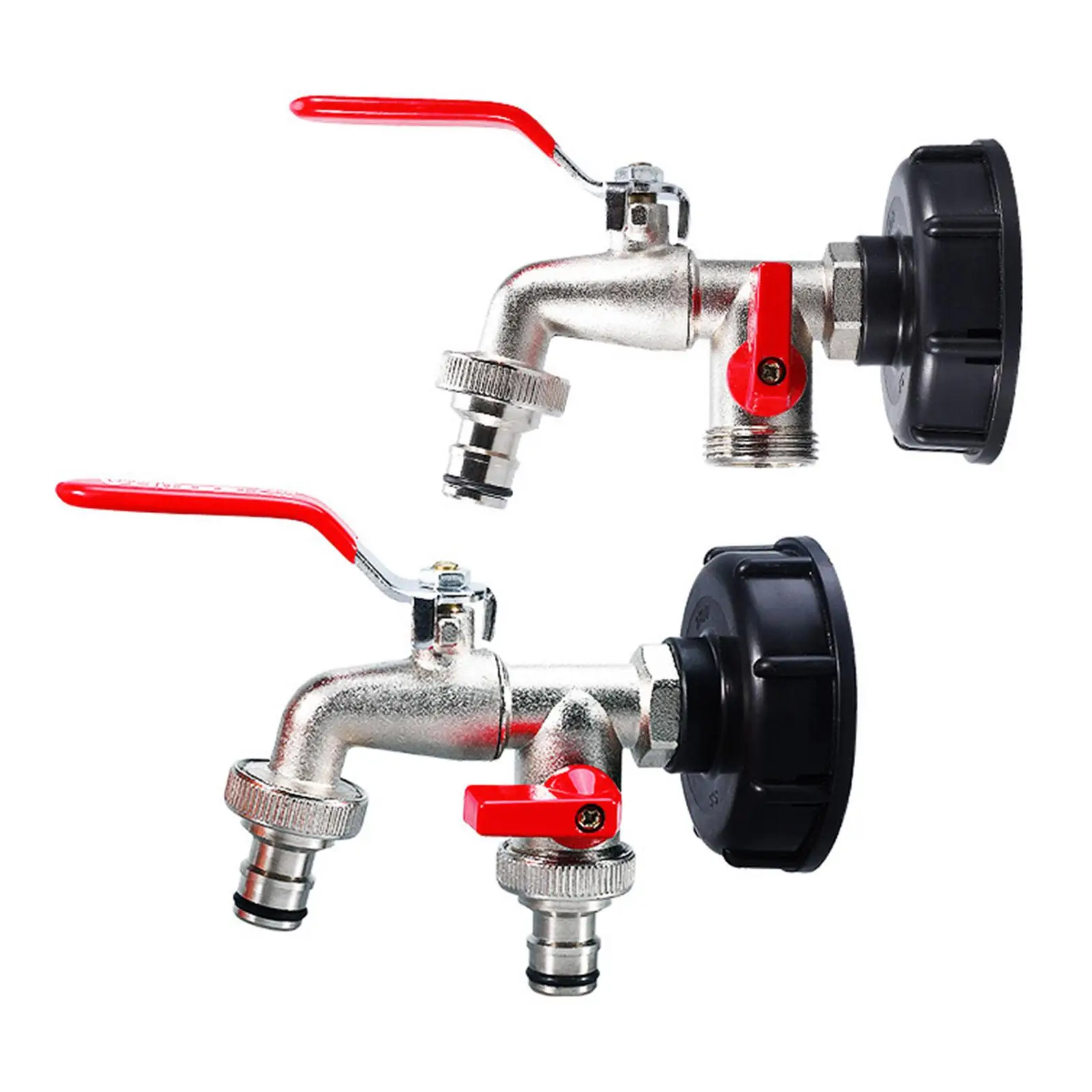 Large IBC Container Adapter 75mm Aluminum Alloy Water Hose Male Connector Drain Plug for Garden Use