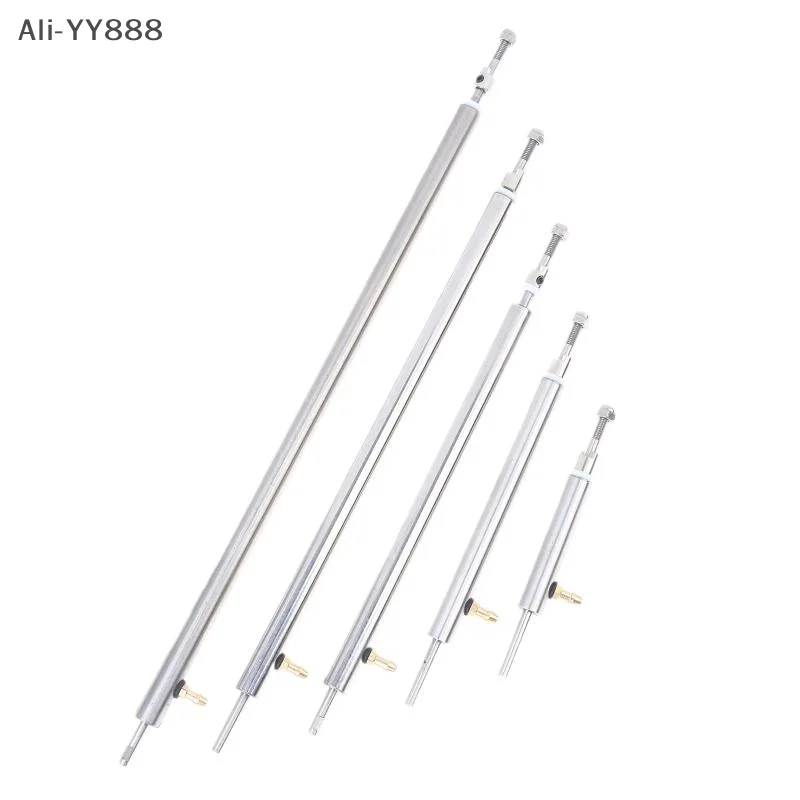 L10/15/20/25/30 سنتيمتر طول مواسير الصلب غير القابل للصدأ مع فوهة الشحوم 4 مللي متر قارب رمح ل RC قارب سباق كهربائي #2