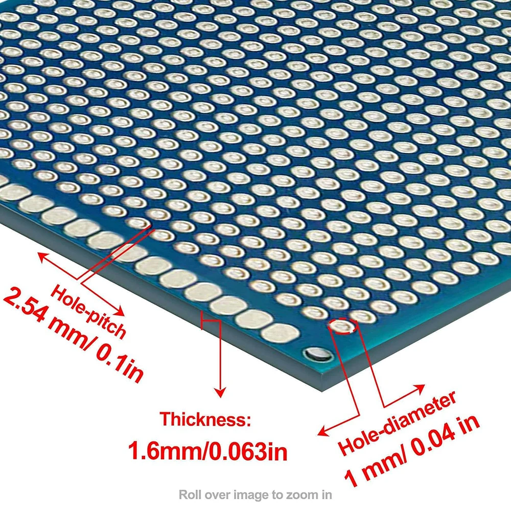 20 قطعة مزدوجة الوجهين لوحة دارات مطبوعة 5X7 4X6 3X7 2X8 الأزرق Pcb النموذج مجلس العالمي Pcb لحام مجلس 5*7 4*6 3*7 2*8 لتقوم بها بنفسك عدة #5
