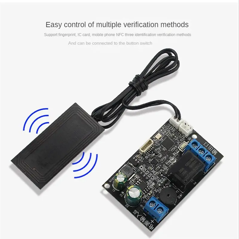 B29C-Mobile Phone Control Board Fingerprint IC Card DIY Relay Module 13.56Mhz Access Control Card Controller