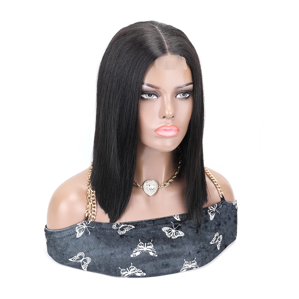 

Bone Straight Bob Lace Front Wig 10 12 Inch Natural Glueless Lace Front Human Hair Wig Vietnam Raw Hair Bone Straight Short Wigs