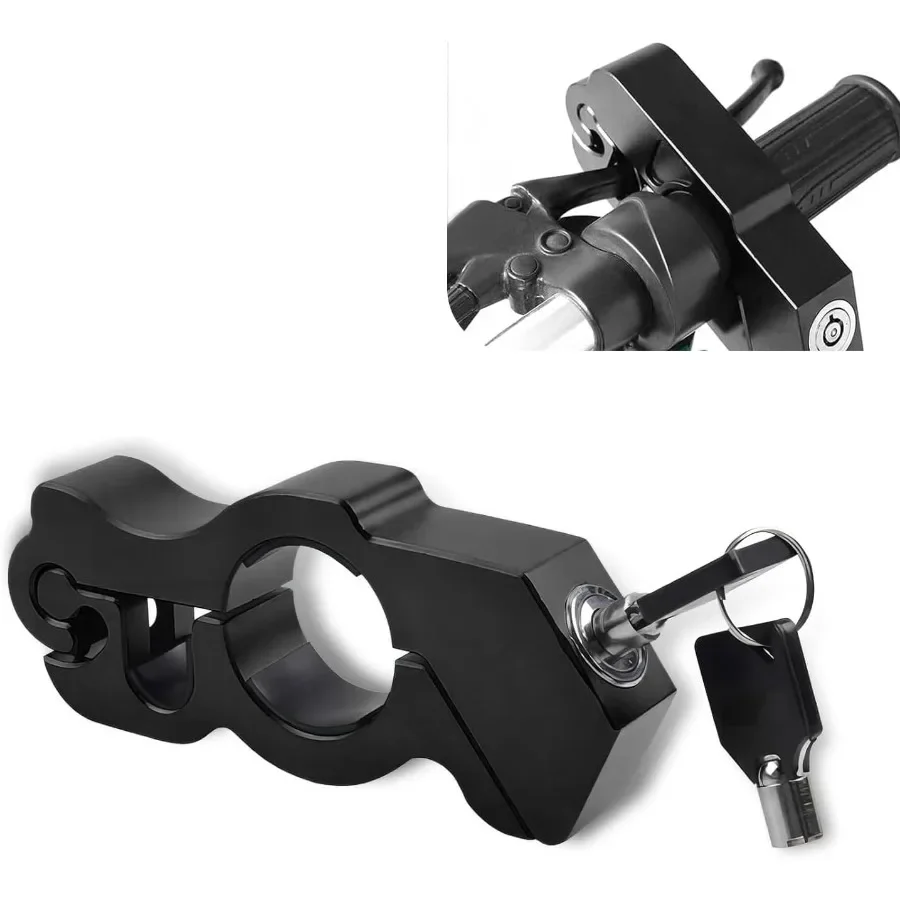 

1 PC Motorcycle Handlebar AntiTheft Lock Waterproof RustProof Lock Cylinder with AntiScratch Gasket for Brake and Throttle Hand