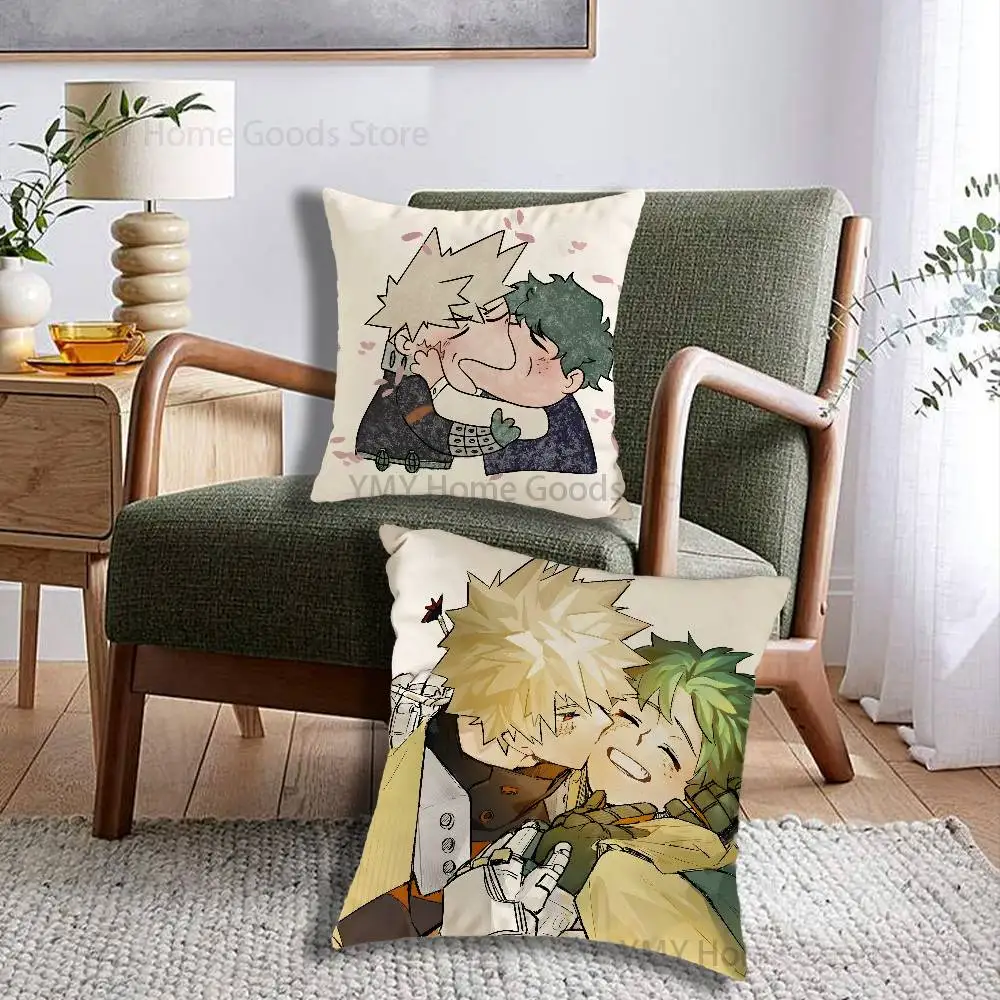B-BakuDekuS CP Cartoon Print Throw Pillow Cover Square Cushion Case for Living Room Bedroom Decor