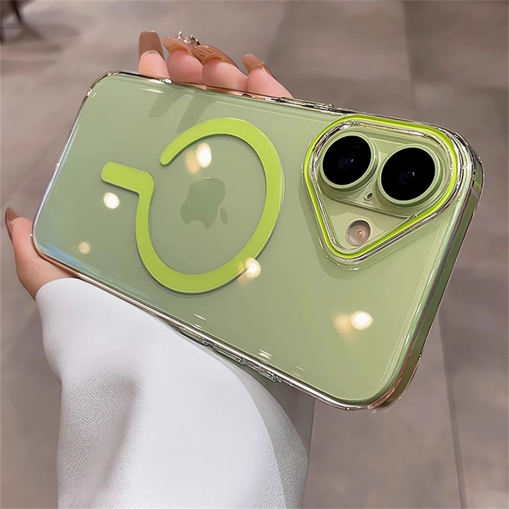 Transparente ultradünne PC-Hülle für MagSafe Magnetische Hülle für iPhone 18 17 16 15 14 13 Pro Max Plus Air Candy Color Stoßfeste Abdeckung – Detail 15