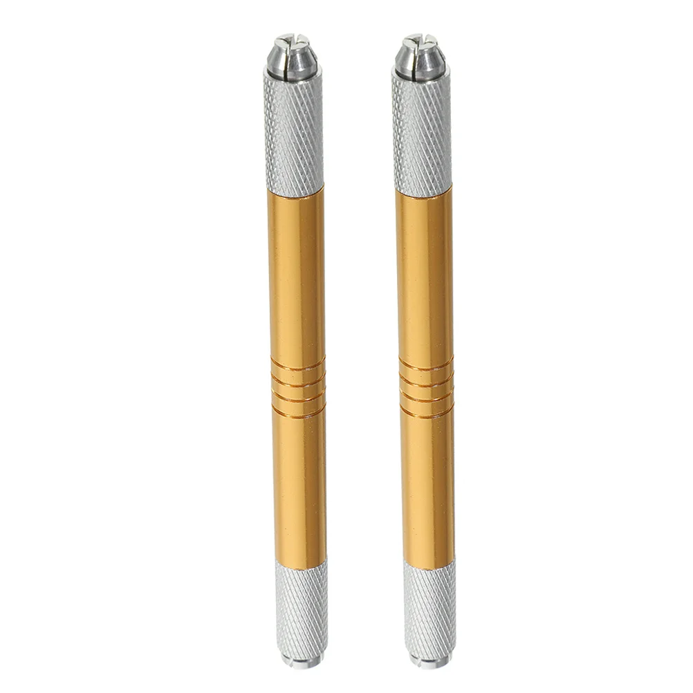 

2Pcs Manual Microblading Brow Pen Durable Tattoo Tool Easy Use for Beginners Professionals Home Salon Eyebrow Microblading