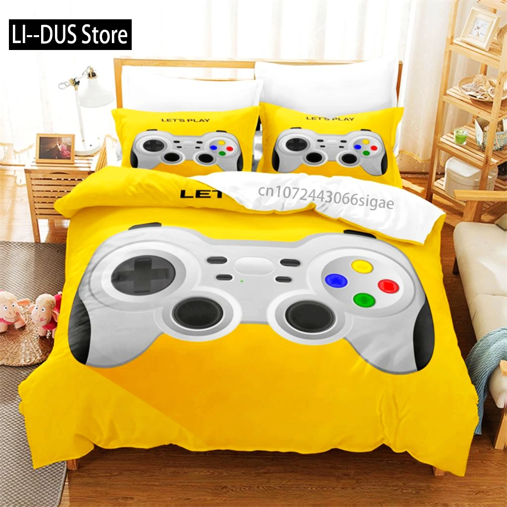 

Cartoon Game Machine Bedding Set Duvet Cover Set 3d Bedding Digital Printing Queen Size Bedding Set Fashion Design