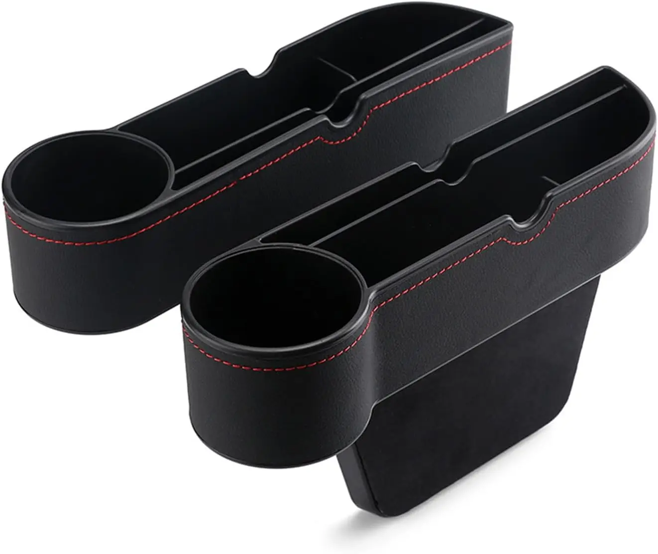 Organizador de relleno de espacio de asiento de coche, conductor principal de coche con portavasos para relleno de espacio de asiento de coche, espacio de asiento automotriz multifuncional, 1 ud.