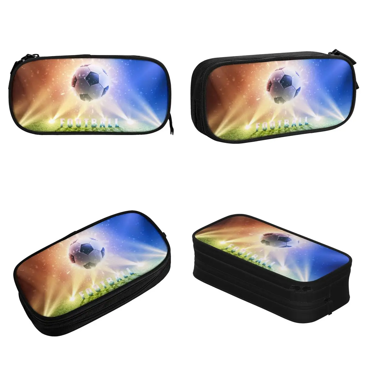 لطيف كرة القدم مقلمة كرات كرة القدم الرياضة قلم رصاص الحقيبة القلم للطلاب أكياس تخزين كبيرة الطلاب الهدايا المدرسية القرطاسية