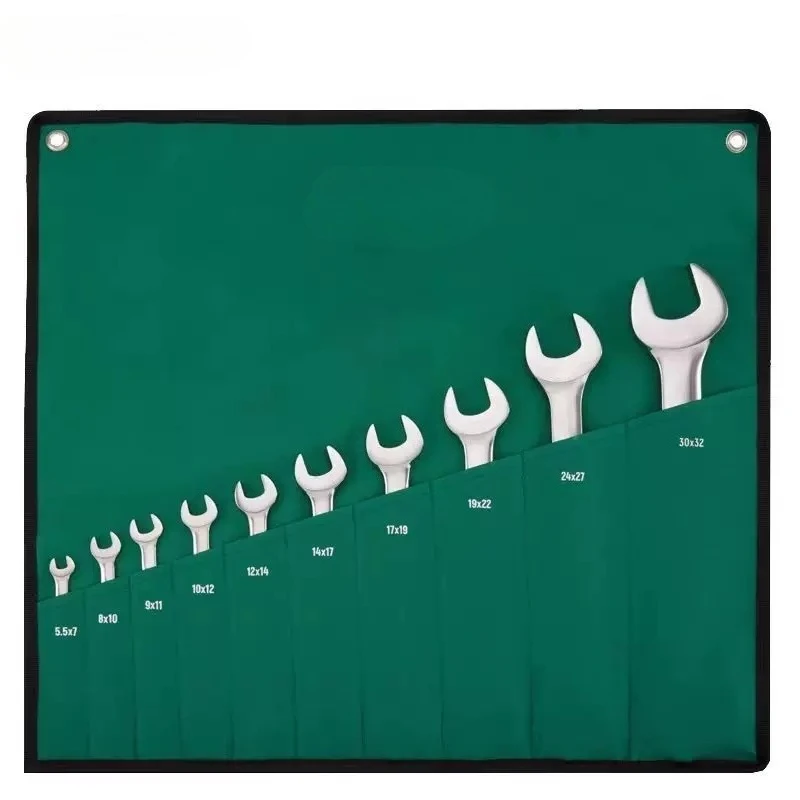 Wrench set - fully polished double open-end hand tools