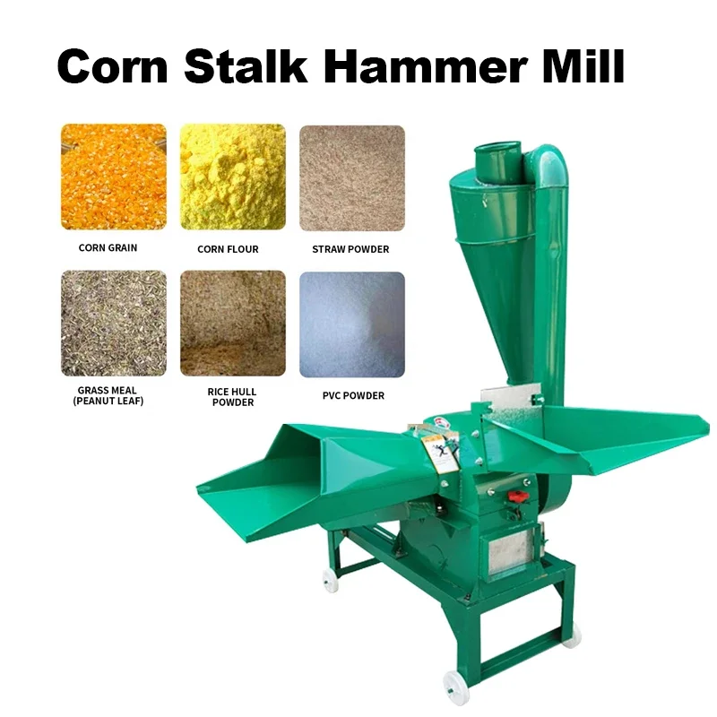 40Model 5KW Feed Make Powder Grinding Machine Multifunctional Wet and Dry Use Corn Stalks Weeds Hammer Mill 220V/380V Household