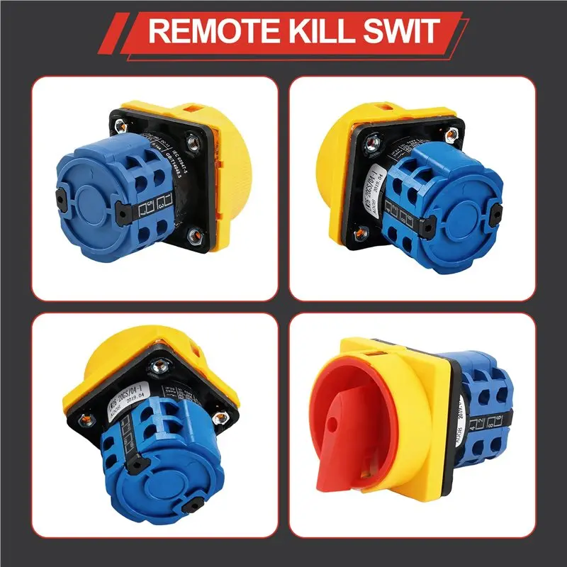Limited Stock-FF OFF-ON 4 Poles Disconnect Isolator Switches LW26GS CA10 48X48mm Padlock Rotary Cam Switch