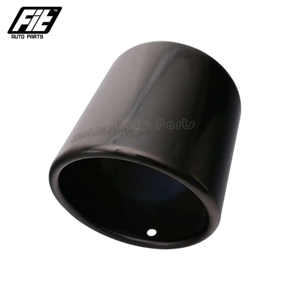 1pcs 63mm-102mm Universal Car Exhaust Muffler Pipe rolled Exhaust Tips Muffler Pipe Stainless Steel For mini