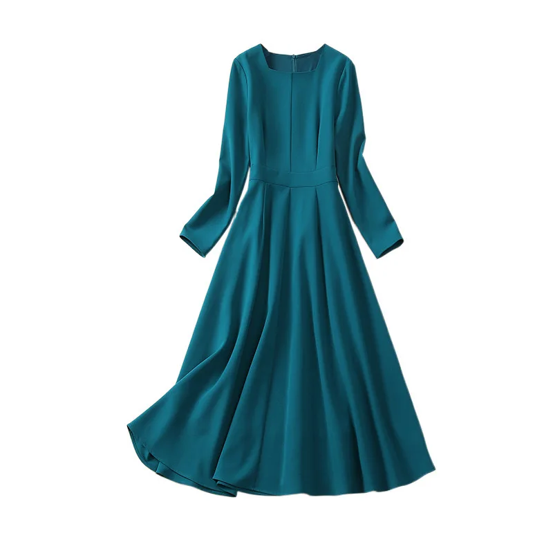 Middleton Princess Workplace Runway Ladies Spring High Quality Fashion Party Vintage Chic Casual Long Sleeve Midi Dress