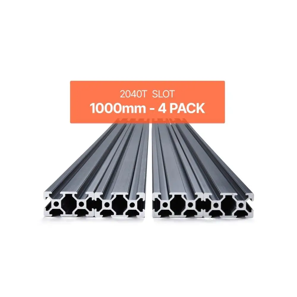 

39.4in T Slot 2040 Aluminum Extrusion Linear Anodized for CNC Projects 4PCS Durable High Precision System