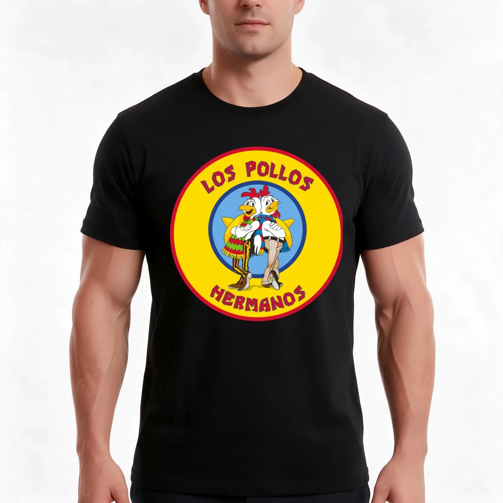 Los pollos Hermanos T-Shirt Summer Casual Cotton Tee Oversized Streetwear Tops Vintage Graphic Print Loose Fit Short Sleeve
