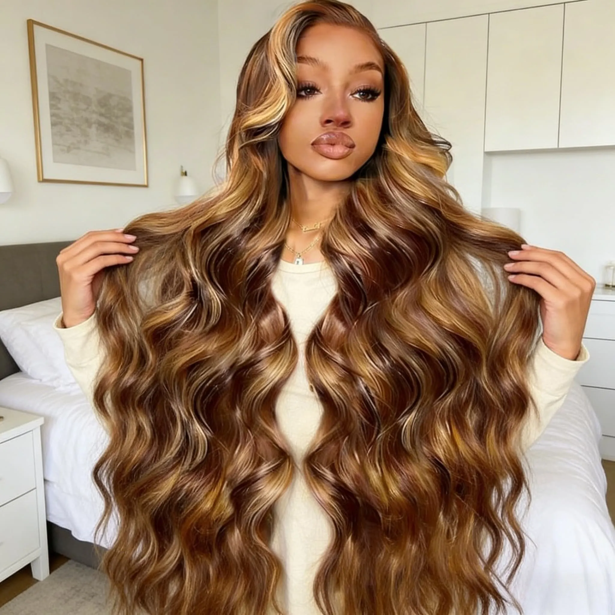 

Новинка! Парик из натуральных волос с эффектом Body Wave, 13x4 HD кружевной фронтальный парик, 250% плотность, бразильские волосы для женщин