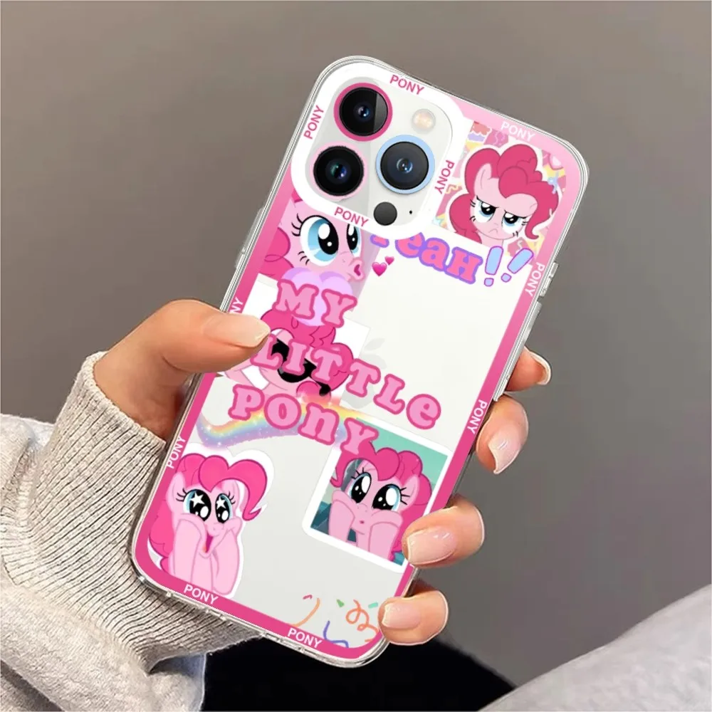 M-My Little P-Pony Phone Case For iPhone 11 12 Mini 13 14 Pro Max Transparent Shell