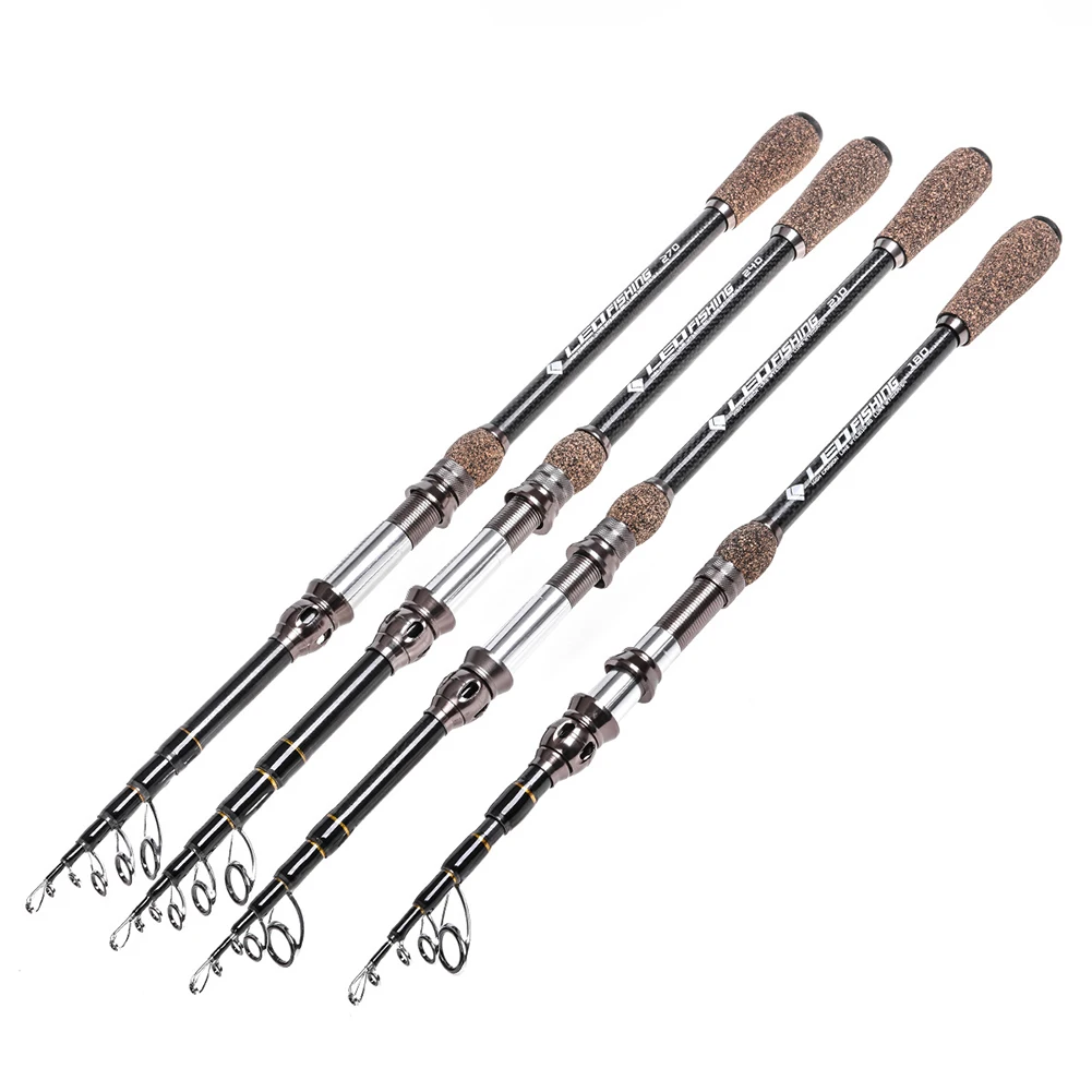 Black High /Carbon Fiber Telescopic Fishing Rod Aluminum Alloy Sea Pole Ultra/ Light Portable Sensitive Smooth Casting For Outd