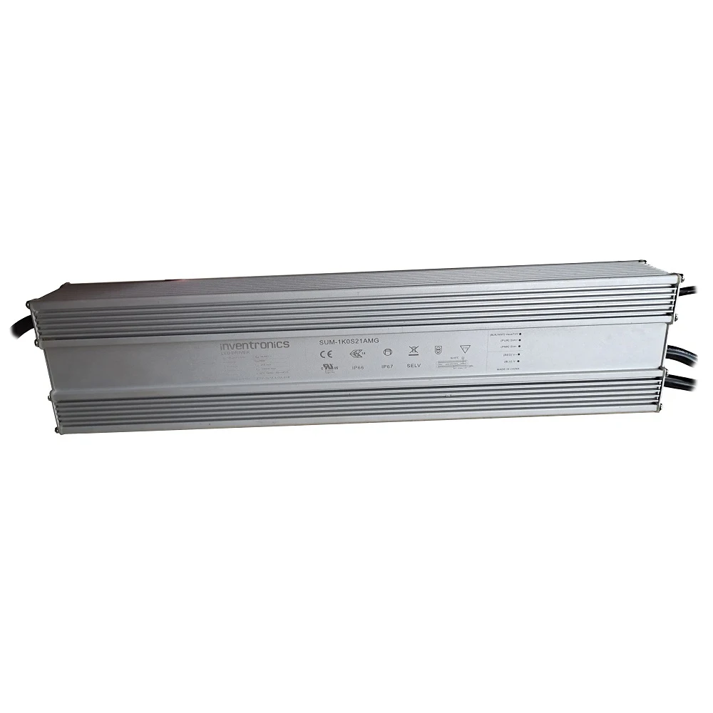 Horticultura Led Grow Light Inventronicics Driver 1000W Regulável 0-10V 5 anos de garantia SUM-1K0S21AMG 1000W Led Driver