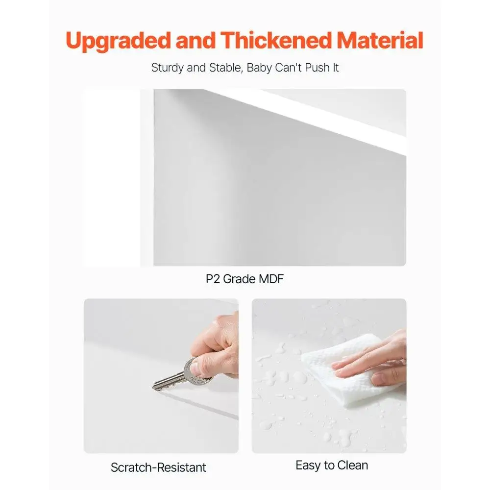 Kids Toy Storage Organizer with 4 Tier Bookshelf and 8 Plastic Bins for Playroom Bedroom Nursery Classroom White