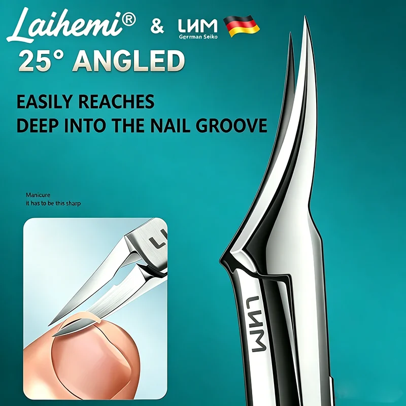 Ultra-scharfer Nagelknipser für eingewachsene Nägel, professioneller Edelstahl-Zehennagelknipser geeignet für dicke und eingewachsene Nägel – Detail 5