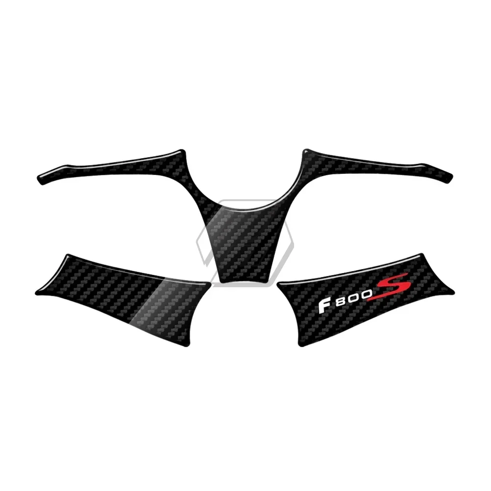 Untuk BMW Motorrad F800S 2007-2010 Stiker Garpu Depan Sepeda Motor 3D Pembela Triple Yoke Atas Tampilan Karbon