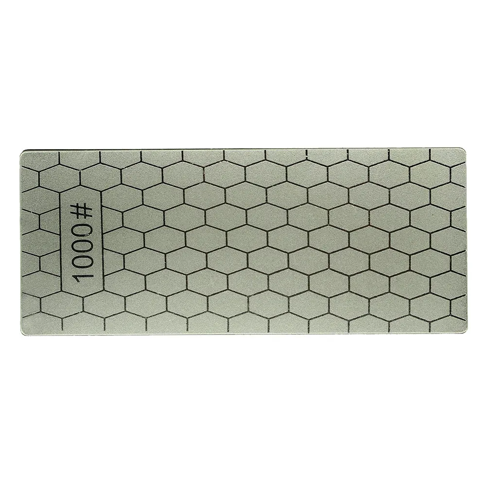 1000 Mesh Black Silicon Carbide Sharpening Stone Non-Slip Back Multipurpose Sharpener for Kitchen Outdoor Tools