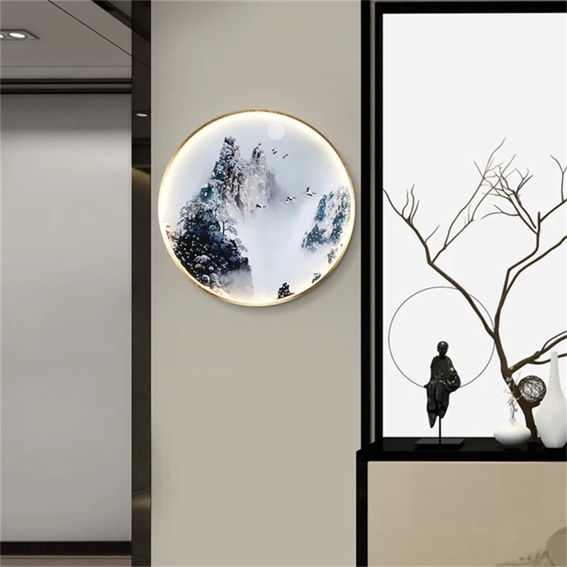 BERTH Luminárias de parede internas LED estilo chinês mural arandelas de luz criativas para casa estudo quarto