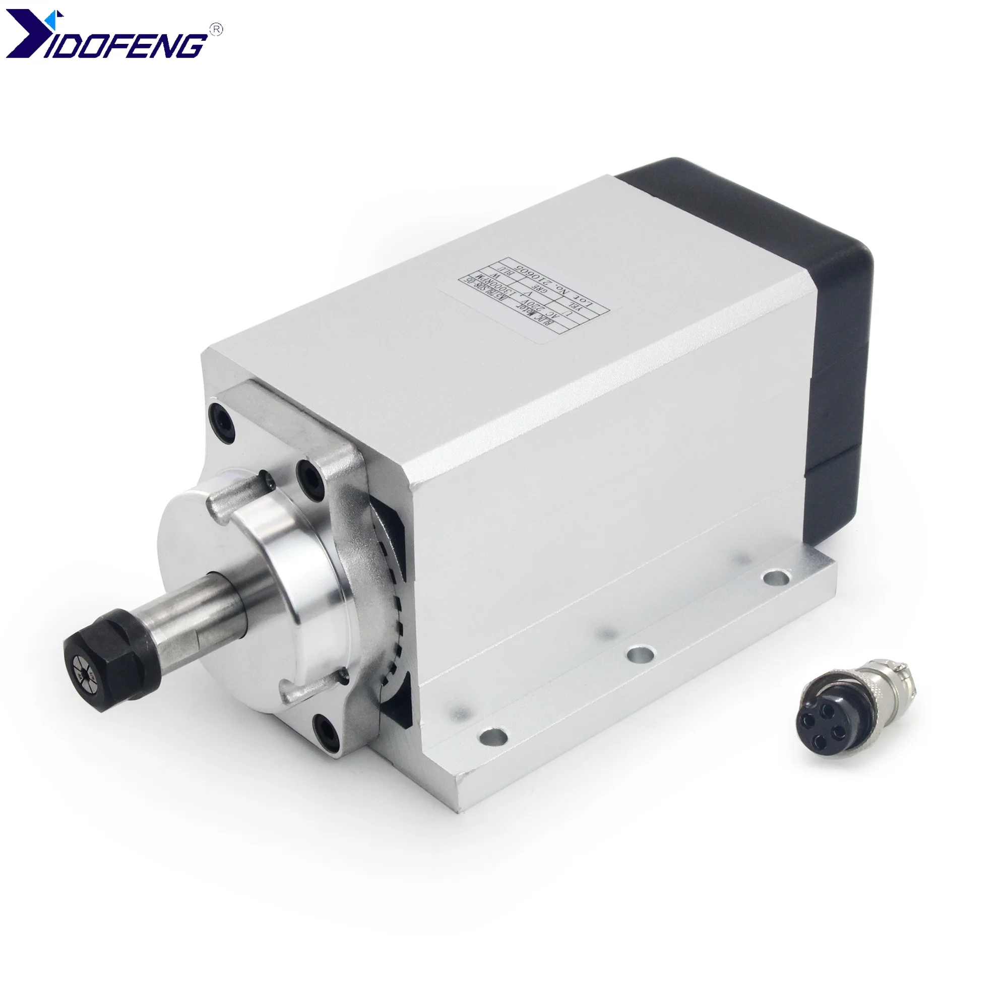 600W Brushless Spindle Motor Kit 110V/220V JK57BLS08-05 Square Spindle ER11 With NBD600M2 BLDC Driver For CNC Router Machine