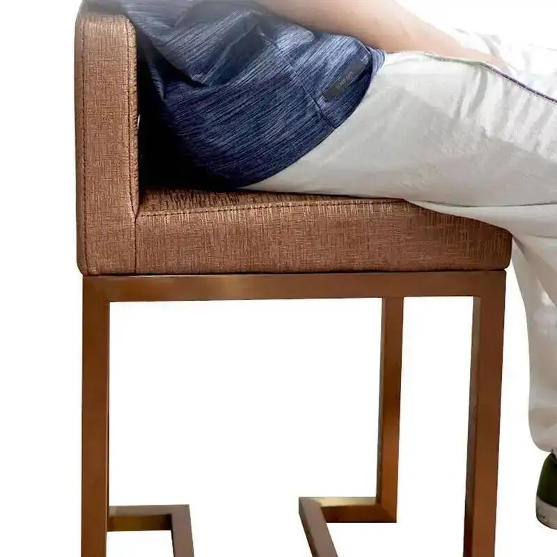 Restaurant backrest, bar chair, retro industrial armrest, kitchen exclusive retro lounge chair, luxurious Sedia modern furniture