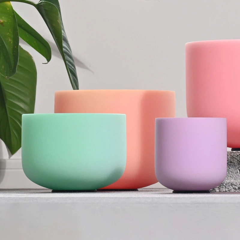 Tigelas de canto de cristal coloridas meditação mindfulness tigelas de canto relaxamento yoga tigela som cura instrumentos de percussão